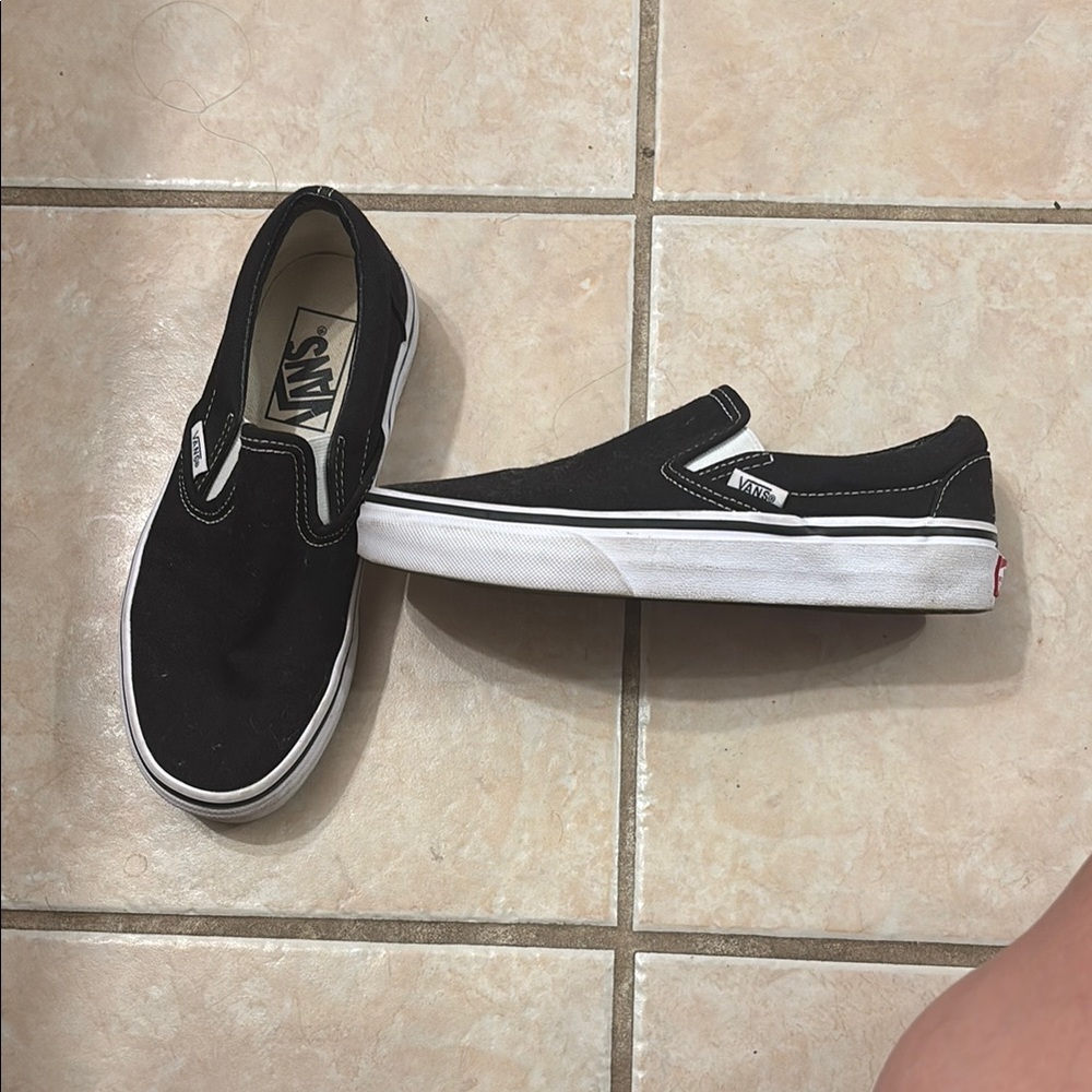 Vans Black Slip-On Sneakers